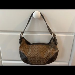 Authentic brown coach purse